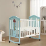 Modern Mashroom Wooden Baby Cot
