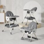 Kidilo3-in-1 Baby Highchair, Soothing Swing & Floor Walker