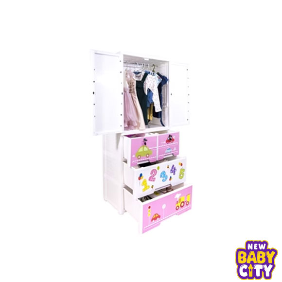 Kideez-Wardrobe---Alphabet-Letter-Print-MODEL-#-2222-AL-W.1 Kideez Wardrobe - Alphabet Letter Print MODEL # 2222 AL-W