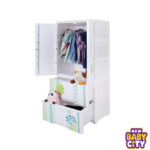 Kideez-Wardrobe—Green-Flower-Print-MODEL-#-2022-GF-W.2