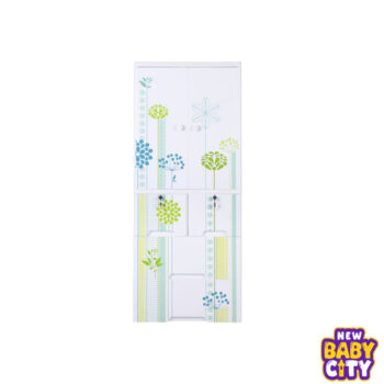 Kideez Wardrobe - Green Flower Print MODEL # 2222 GF - W