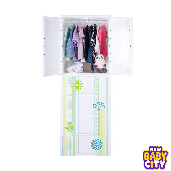 Kideez-Wardrobe---Green-Flower-Print-MODEL-#-4022-GF-w.2