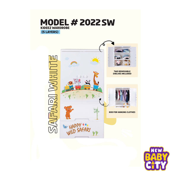 Kideez-Wardrobe---Safari-Print-MODEL-#-2022-SW.1 Kideez Wardrobe - Safari Print MODEL # 2022 SW