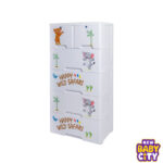 Kideez-Wardrobe—Safari-White-Print-MODEL-#-4200-SW-.1