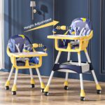 Kidilo KD905 Luxury Baby Highchair – Adjustable 2-in-1 Design with Wheels