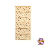 Orchid Drawer-Brown Flower Print 5+2 Plastic Cabinet Storage