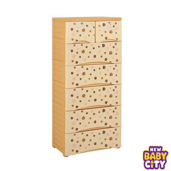 Orchid-Drawer-Brown-Flower-Print-5+2-Plastic-Cabinet-Storage.2