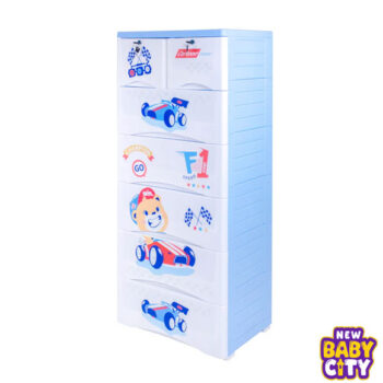 Orchid Drawer-Champion Print 5+2 Plastic Cabinet Storage