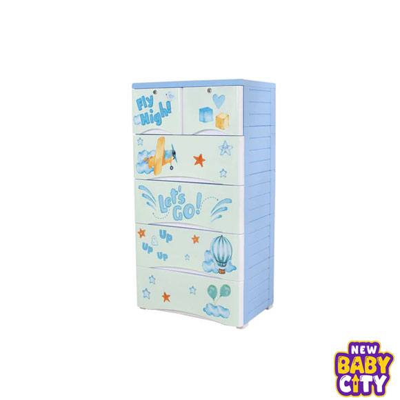 Orchid-Drawer--FLy-High-Print-Blue-4+2-Plastic-Cabinet-Storage.2