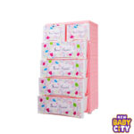 Orchid Drawer-Secret Garden Print 4+2 Plastic Cabinet Storage