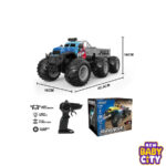 6-Wheel Off-Road Remote Control Monster Truck – 1:14 Scale Heavy-Duty Shuttle Hauler
