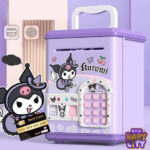 Kuromi Money-safe, a children’s piggy bank shaped like a safe fingerprint sensorn, interesting sound It is designed for ages 3 and up.