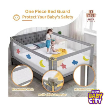 1 Single Piece Baby Safety Bed Fence, Adjustable Bed Rail, Baby Children Bed Barrier,