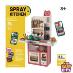 Spray Kitchen Set | 55 Pcs Kitchen Toy Set With Accessories & Sound Features