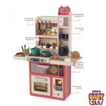 Spray Kitchen Set | 55 Pcs Kitchen Toy Set With Accessories & Sound Features