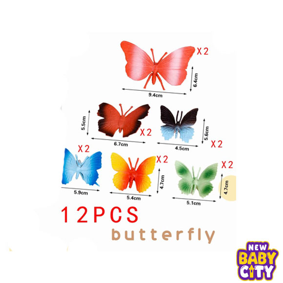 12pcs-Butterfly-Wall-Decor,-Removable-3D 12pcs Butterfly Wall Decor, Removable 3D