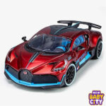 Bugatti Authorization Lisense 1:18 Bugatti Divo 11.5*26*7.5CM Simulation Alloy Model Pull Back Sound and Light Car Model