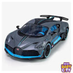 Bugatti Authorization Lisense 1:18 Bugatti Divo 11.5*26*7.5CM Simulation Alloy Model Pull Back Sound and Light Car Model