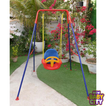 3-in-1 Baby Swing Seat, Toddler Swing, Anti-Flip Snug & Secure Detachable Infants to Teens Kids Swing Seat for Outside Playground, Blue