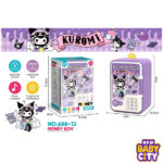 Kuromi Money-safe, a children’s piggy bank shaped like a safe fingerprint sensorn, interesting sound It is designed for ages 3 and up.