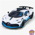 Bugatti Authorization Lisense 1:18 Bugatti Divo 11.5*26*7.5CM Simulation Alloy Model Pull Back Sound and Light Car Model