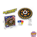 Alphabet Chess Board Game - Family Word Games with 15-Second Timer and 36 Category Cards Orange