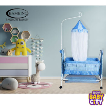Bambino Moon N Bear Baby Cradle – High Quality Fancy Gift Baby Sleeping Cot