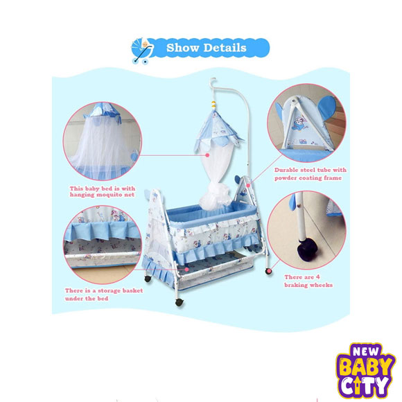 Bambino-Moon-N-Bear-Baby-Cradle-–-High-Quality-Fancy-Gift-Baby-Sleeping-Cot-,4