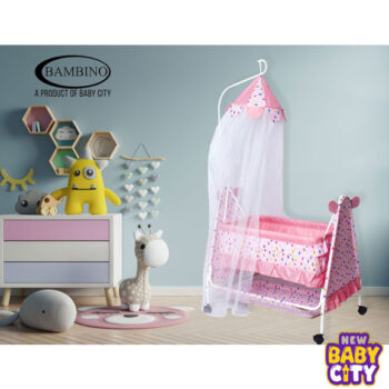 Bambino Moon N Bear Baby Cradle – High Quality Fancy Gift Baby Sleeping Cot ,