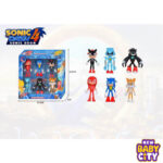Cartoon Anime Sonic Doll Desktop Decoration Action Figure 6Pcs