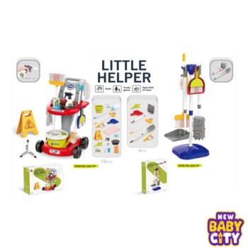 Cleaning Housekeeping Trolley Little Helper Playset Toy