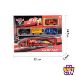 Diecast-McQueen-Truck-With-4-Cars-Transport-Carrier.1