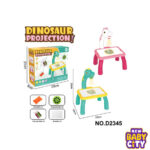 Dinosaur Projector Painting Table with Light & Music – Kids Drawing & Tracing Desk