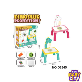 Dinosaur Projector Painting Table with Light & Music – Kids Drawing & Tracing Desk