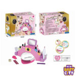 Manicure Kit with Nail Dryer Nail Salon Gift Set for Kids