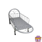 Metal-Baby-Cradle-Swing—Manual-Swing-&-Baby-Bed—Grey