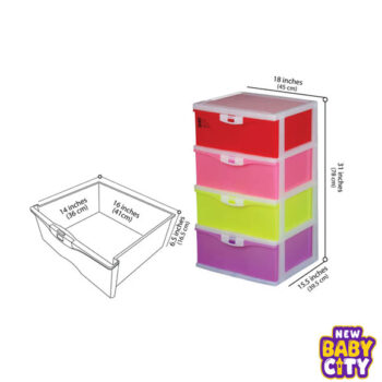 Multipurpose Drawer 4 Storage Cabinet