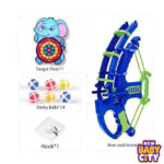 Shooting-Archery-With-Elephant-Shape-Dartboard-Target-&-Multiple-Sticky-Balls-Toy-For-Kids..