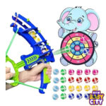 Shooting-Archery-With-Elephant-Shape-Dartboard-Target-&-Multiple-Sticky-Balls-Toy-For-Kids..