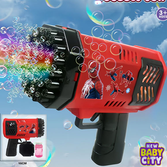 Spider-Man-Electric-Bubble-Blaster-for-Kids, Spider Man Electric Bubble Blaster for Kids