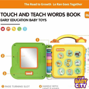 Touch and Learn 108 Words Book with Bluetooth Kids Learning Books Music Sound