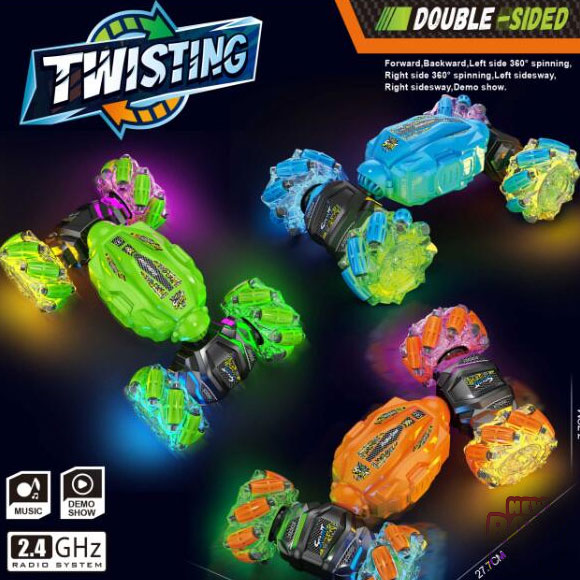 Twisting-Stunt-Car-with-Lights-–-Remote-and-Hand-Sensor-operated.2