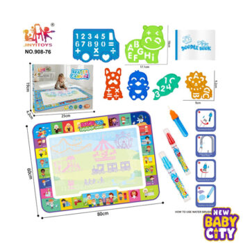 Water Drawing Doodle Mat For Kids Magic Aqua Writing Painting Mats Board Educational Toys Gifts For Toddlers Boys Girls