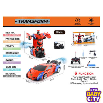 Wireless Remote Control Big Transform Car Robot, Car Independent Robot Deformation Car Toy