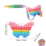 Butterfly Pop It Purse | Fidgety Purse For Girls | Hello Kitty Bag