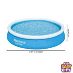 Bestway 57392 Inflatable Pool Fast Set For Kids & Adults 6′ x 20″/1.83m x 51cm pool