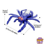Remote Control Spider Robot – Crawling Toy Kids | Flexible and Electronic Components with Rechargeable Battery, Led Eyes, Flexible Legs, Interactive Motion for Birthday Party Play and Indoor Fun