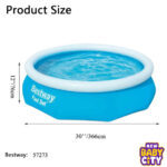 Bestway 57273 12’x30”/ 3.66m X 76cm Inflatable Above Ground Outdoor Portable Swimming Pools