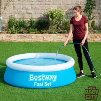 Bestway 57392 Inflatable Pool Fast Set For Kids & Adults 6′ x 20″/1.83m x 51cm pool