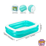 Bestway 54005 Rectangular Pool 6?7 x 57 x 19 For Kids